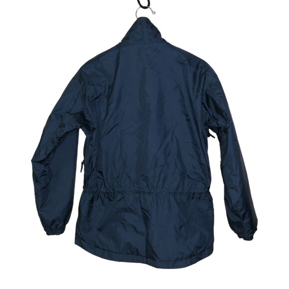 VTG Columbia Women's Sz S Dark Green Or Teal Windbreaker Jacket Lots Of Pockets - Picture 2 of 9